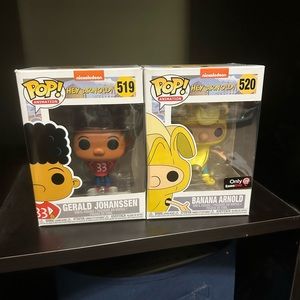 Funko Pop Hey Arnold Set of 2: Banana Arnold and Gerald Johanssen